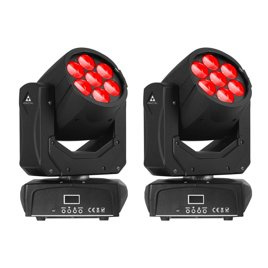 Fractal Lights Zestaw 2x MINI 715 ZOOM WASH głowa ruchoma