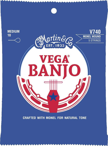 Martin Vega V740 Retro – struny do banjo medium