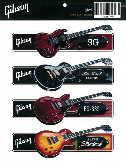 Gibson Sticker Pack zestaw naklejek