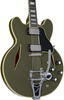 Epiphone *DISC* Shinichi Ubukata ES-355 Custom Olive Drab Bigsby - Incl. Hard Case gitara elektryczna