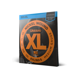 Struny do gitary basowej D'Addario EXL160-5