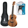 Ukulele Koncertowe z Pokrowcem i Kapodastrem Arrow MH 10