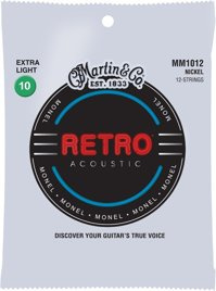 Martin Retro MM1012 – struny nickel do gitary 12-strunowej 10 extra light