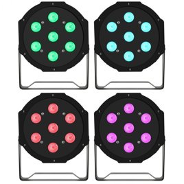 Fractal Lights Zestaw 4 x PAR LED 7 x 10W ( 4in1 )