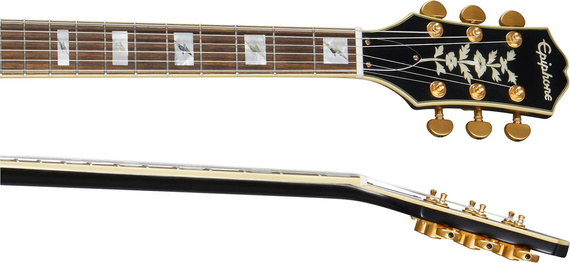 Gitara elektryczna Epiphone Emily Wolfe Sheraton Stealth Black Aged Gloss