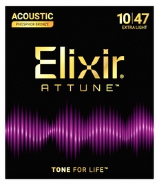 Elixir ATTUNE Phos Bronze 10-47 - struny do gitary akustycznej