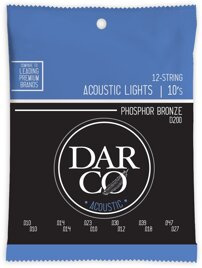 Darco D200 Light 10-47 – struny fosforobrązowe do gitary 12-strunowej