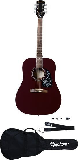 Gitara elektryczna Epiphone Starling Acoustic Guitar Player Pack Wine Red
