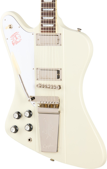 Epiphone 1963 Firebird V With Maestro Vibrola Reissue Polaris White gitara elektryczna