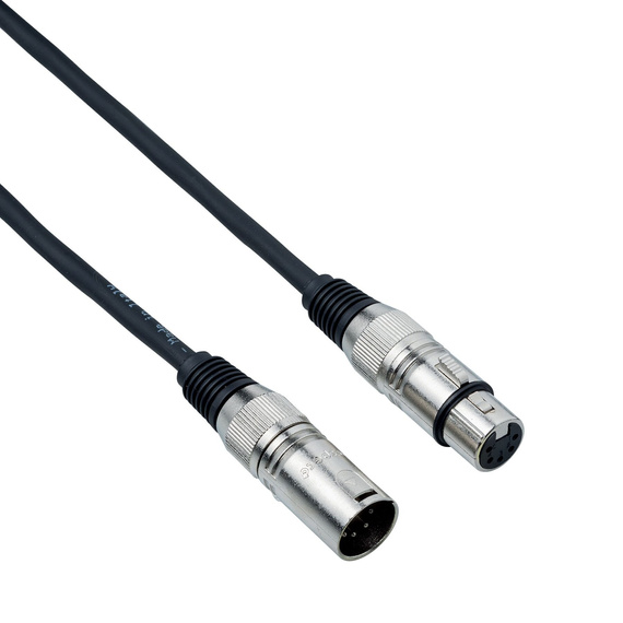 Bespeco DMX1000 - kabel cannon męski na cannon żeński 5P, 10m