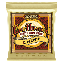 Struny do gitary akustycznej Ernie Ball 2004 Earthwood Light 80/20 Bronze 11-52