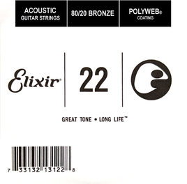 Struna pojedyncza Elixir 13122 - PW 022 Bronze