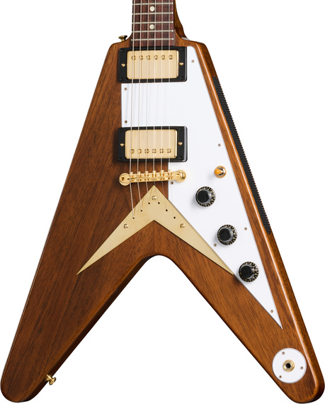 Gibson 1958 Mahogany Flying V Reissue Antique Natural - gitara elektryczna