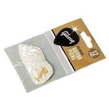 Gibson Pearloid White Picks, 12 Pack, Heavy kostki gitarowe