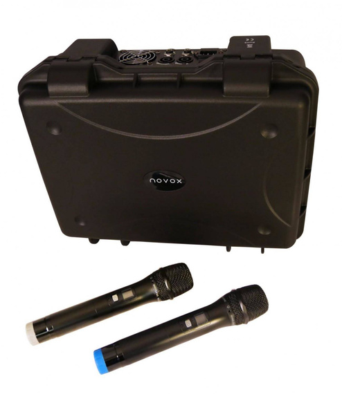 Novox PC1000MIC - powermikser 2 x 300 W/4 Ohm + 2 mic.bezp