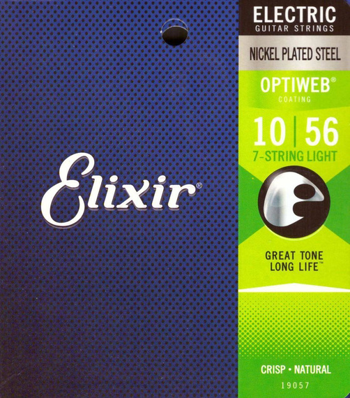 Elixir 19057 Optiweb 10-56 – struny do gitary elektrycznej 7-strunowej