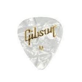 Gibson Pearloid White Picks, 12 Pack, Heavy kostki gitarowe