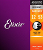 Struny do gitary akustycznej Elixir 11052 NanoWeb Light 12-53
