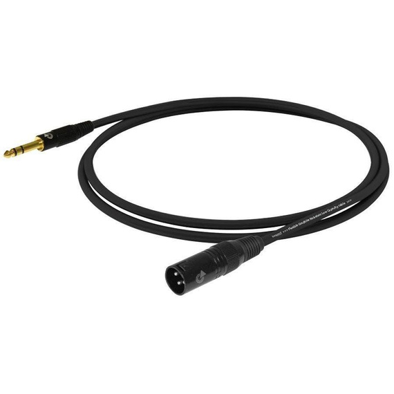 Kabel XLR męski - Jack TRS 6.3mm Bespeco EASX300 3m