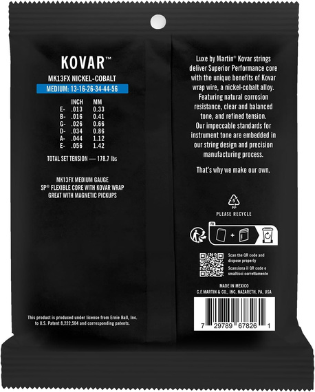 Martin MK13FX Medium, 6 String (13-56) Kovar struny do gitary akustycznej