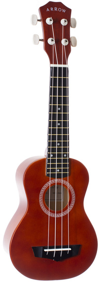 Ukulele sopranowe z zestawem akcesoriów Arrow PB10 NT Soprano Natural Dark Top *SET*