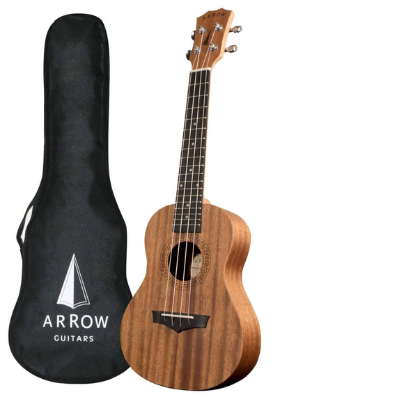 Ukulele Koncertowe z Pokrowcem i Kapodastrem Arrow MH 10