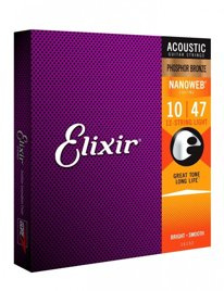 Elixir 16152 12-strunowe Phosphor Bronze Light 10-47 – struny akustyczne