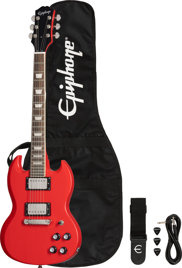 Epiphone Power Players SG Lava Red – zestaw gitary elektrycznej