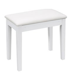 Ława do pianina biała matowa pvc Orla Bench