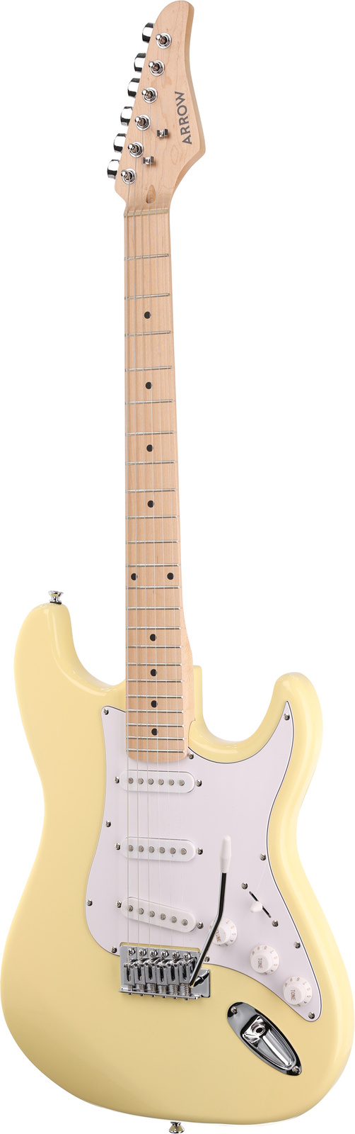 Arrow Tonecaster ST 111 Biscuit Maple/White gitara