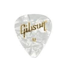 Gibson Pearloid White Picks, 12 Pack, Medium kostki gitarowe