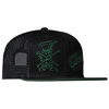 Gibson Slash 'Skully' czarno-zielona – czapka trucker