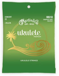 Martin M610 Premium Polygut – struny do ukulele koncertowe