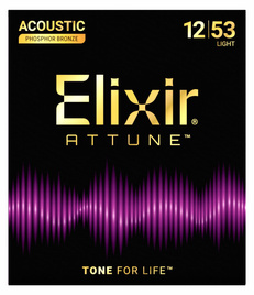 Elixir ATTUNE Phos Bronze Light 12-53 - struny do gitary akustycznej