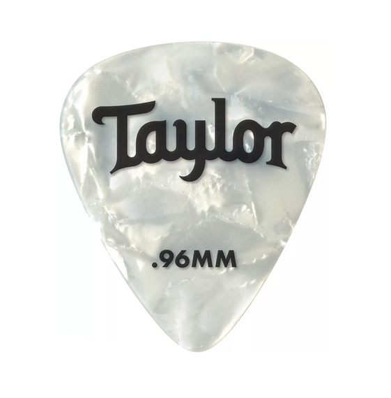 Taylor 351 Celluloid Białe Pearl 0,71mm – kostki gitarowe 12-pack