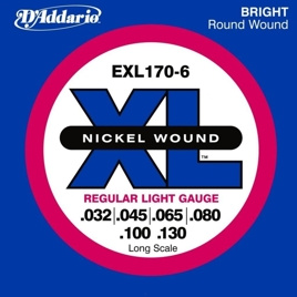 D'Addario EXL170-6 – struny do gitary basowej 6-strunowej