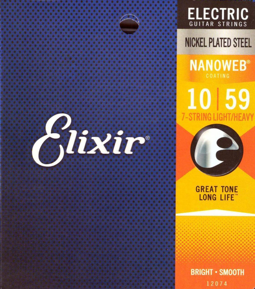 Elixir 12074 NanoWeb 10-59 – struny do gitary 7-strunowej