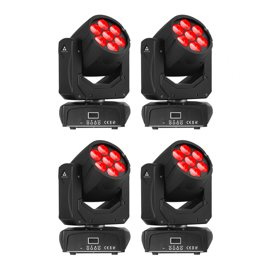 Fractal Lights Zestaw 4x MINI 715 ZOOM WASH głowa ruchoma