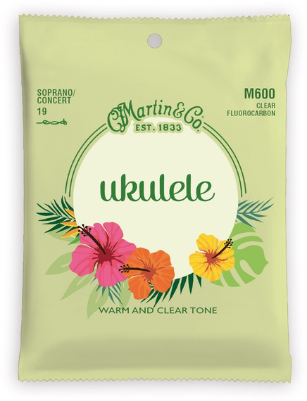 Martin M600 – struny fluorocarbon do ukulele sopran/koncert