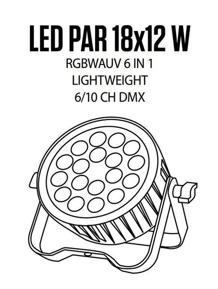 Fractal Lights LED PAR 18x12 W