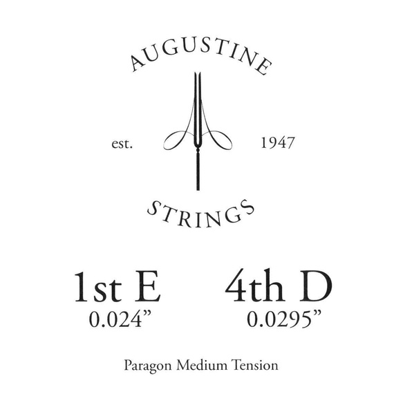 Struny do gitary klasycznej Augustine Paragon Red Medium karbonowe