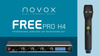 Novox FREE PRO H4 – zestaw 4 mikrofonów bezprzewodowych