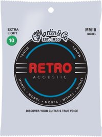 Martin Retro MM10 Nickel – struny do gitary akustycznej 10 extra light