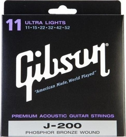 Gibson J-200 Deluxe Phos Bronze 011-052 Ultra Light SAG-J200UL