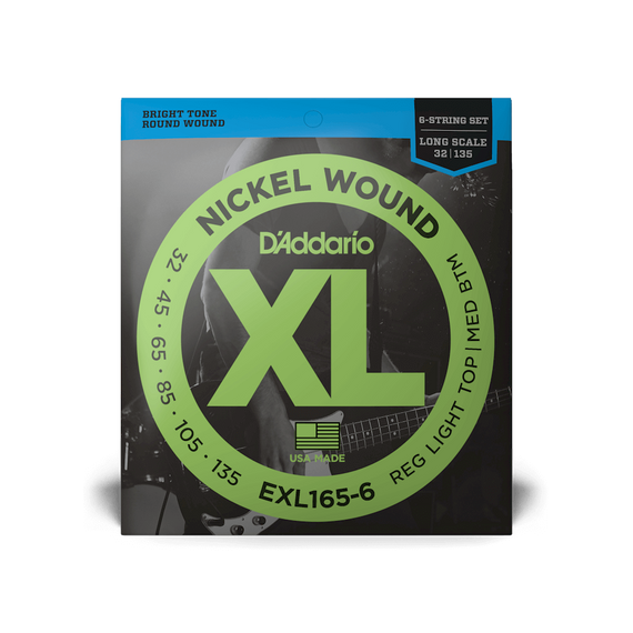 D'Addario EXL165-6 – struny do gitary basowej 6-strunowej