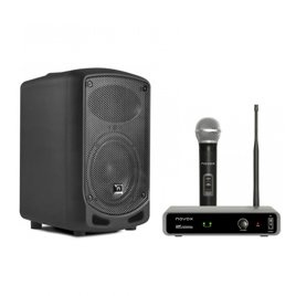 Zestaw - mikrofon bezprzewodowy + głośnik 50W