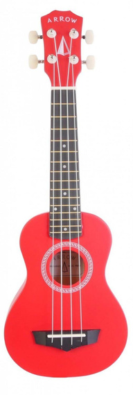 Zestaw Ukulele Arrow PB10RD Pokrowiec + Stojak + Kapo