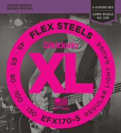 Struny do gitary basowej D'Addario EFX170-5