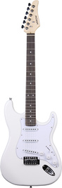 Gitara elektryczna Arrow ST 111 Snow White Rosewood/white