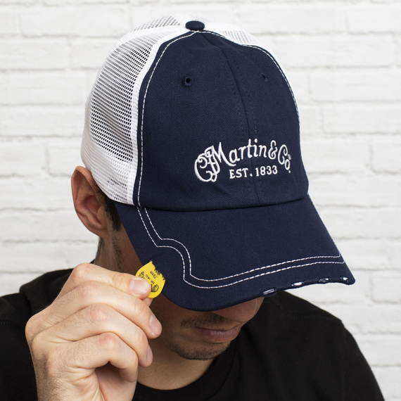Czapka Martin Hat Baseball Cap Pick Hat Navy z kieszonką na kostkę